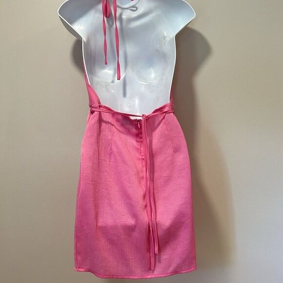 Princess Polly Ensley Mini Womans Dress Pink Size 4 backless Club - Picture 7 of 13